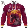 Personalized NRL Brisbane Broncos Special Design With Team’s Signature Hoodie 3D