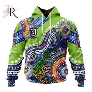 Personalized NRL Canberra Raiders Special Indigenous Design Hoodie 3D