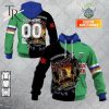 Personalized NRL Canberra Raiders x AC DC Hoodie 3D