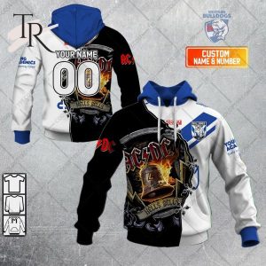 Personalized NRL Canterbury Bankstown Bulldogs x AC DC Hoodie 3D