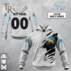 Personalized NRL Cronulla Sutherland Sharks Golf Hoodie All Over Print