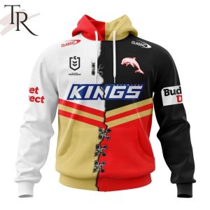 Personalized NRL Dolphins Home Mix Away Kits Hoodie