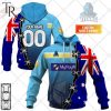 Personalized NRL Gold Coast Titans Home Jersey Mix Flag Hoodie