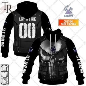 Personalized NRL Melbourne Storm Punisher Hoodie