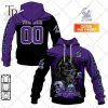 Personalized NRL Melbourne Storm Skull Death Art Hoodie