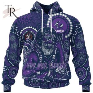 Personalized NRL Melbourne Storm Special NAIDOC Week Man Design Hoodie 3D