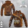 Personalized NRL New Zealand Warriors Leather leaf Style Hoodie 3D