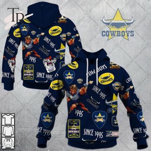 Personalized NRL North Queensland Cowboys Season Logo Hoodie