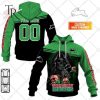 Personalized NRL South Sydney Rabbitohs Skull Death Art Hoodie