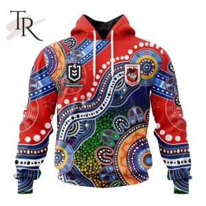 Personalized NRL St. George Illawarra Dragons Special Indigenous Design Hoodie 3D