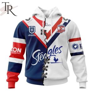 Personalized NRL Sydney Roosters Home Mix Away Kits Hoodie