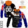 Personalized NRL Wests Tigers Home Jersey Mix Flag Hoodie