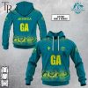 Personalized Netball Australia Diamonds Blue Hoodie