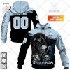 Personalized Racing 92 Rugby Skull Death Design Hoodie