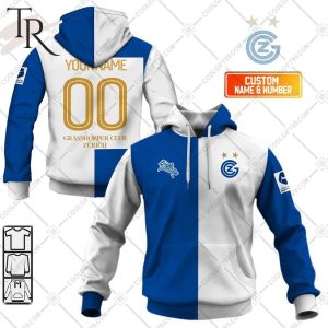 Personalized SwissFB Grasshopper Club Zurich Home Jersey Style Hoodie