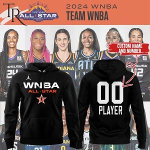 Personalized WNBA All Star 2024 Hoodie – Black