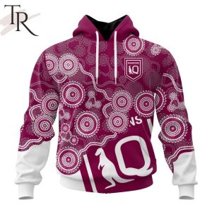 QLD Maroons Special Indigenous Design Kits Hoodie