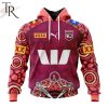 QLD Maroons State Of Origin Personalized 2024 Indigenous Hoodie