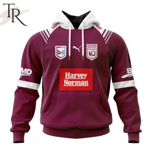 QLD Maroons State Of Origin Personalized 2024 Training Kits Harvey Norman Hoodie