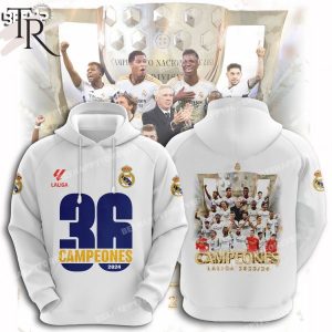 Real Madrid 36 Campeones Laliga 23-24 Hoodie