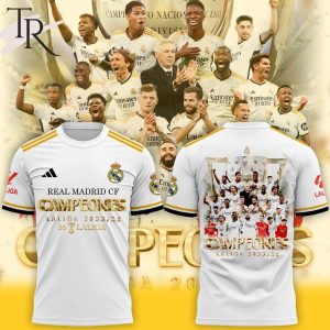 Real Madrid CF Campeones Laliga 2023-24 – 36 3D T-Shirt