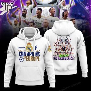 Real Madrid London 24h Final Champions Of Europe Hoodie – White