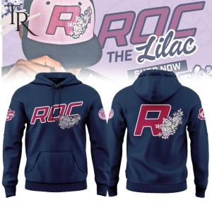 Rochester Red Wings Roc the Lilac Hoodie – Navy