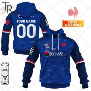 Rugby 7S 2024 France Jersey Style Hoodie