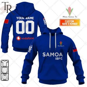 Rugby 7S 2024 Samoa Jersey Style Hoodie