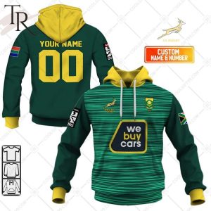 Rugby 7S 2024 South African Springboks Jersey Style Hoodie