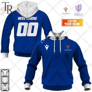 Rugby World Cup 2023 Samoa Rugby Home Jersey Hoodie