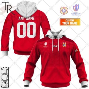 Rugby World Cup 2023 Tonga Rugby Home Jersey Hoodie