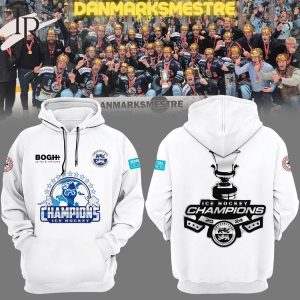 Sonderjyske Ishockey Champions 2024 Hoodie – White