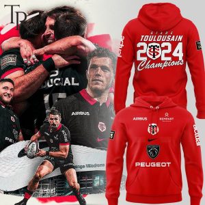 Stade Toulousain 2024 Champions Hoodie – Red