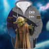 Star War Shirt Yoda 3D Full Print Zipper Hoodie Tshirt