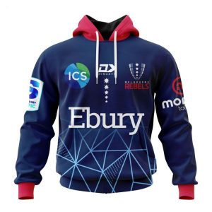 Super Rugby Melbourne Rebels 2023 Home Kits Hoodie