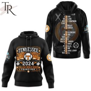 Tennessee Baseball 2024 College World Series Champions Hoodie – Black