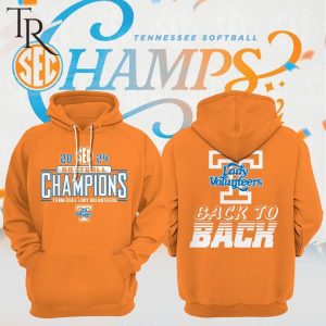 Tennessee Lady Volunteers 2024 SEC Softball Regular Season Champions Hoodie