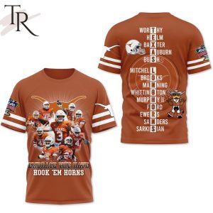 Texas Longhorns Embrace The Hate Hook ‘Em Horns 3D Shirt