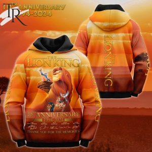 The Lion King 30 Years 3D Unisex Hoodie