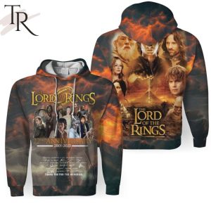 The Lord of the Rings 22nd Anniversary 2001 – 2023 3D Unisex Hoodie