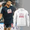 USA Basketball 2024 Hoodie – White