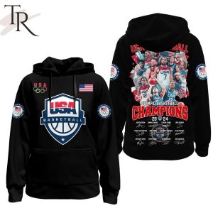 USA Basketball Olympics Basketball Champions Hoodie – Black