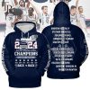 Uconn Huskies 2024 NCAA Men’s Basketball National Champions Back To Back Hoodie – Navy