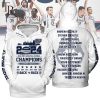 Uconn Huskies 2024 NCAA Men’s Basketball National Champions Back To Back Hoodie – White