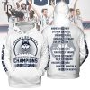 Uconn Huskies Big East Men’s Basketball Tournament Champions 2024 Hoodie – White