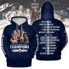 Uconn Huskies Big East Women’s Basketball Tournament Champions 2024 Navy Hoodie