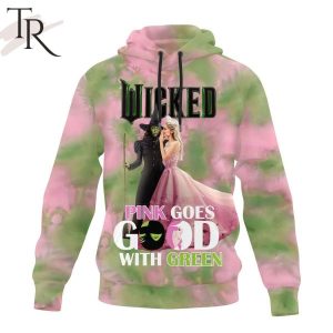 Wicked Pink Goes Good With Green Hoodie